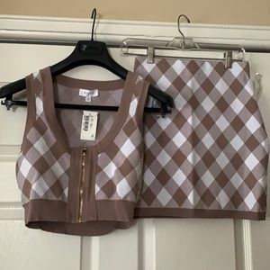 Mystique Boutique NYC: 2 piece top and skirt set